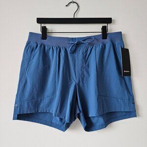 NWT LULULEMON SFDM Denim Blue License To Train Shorts 5" Linerless Men's XXL